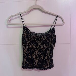 White Fox Boutique Black Lace Camisole